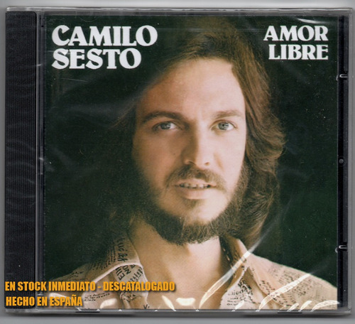 Cd * Camilo Sesto * Amor Libre * Orig Español Nuevo Sellado