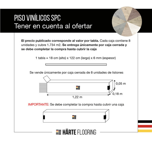 Piso Vinilico Spc 5mm + 1mm Alto Transito Click Madera