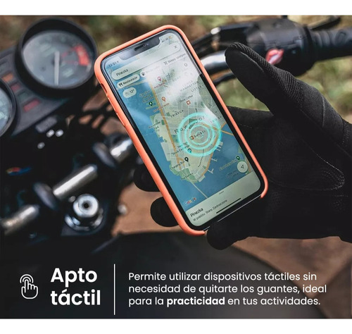 Guantes Táctico Militar Moto Reforzado Protección Resistente Negro Único