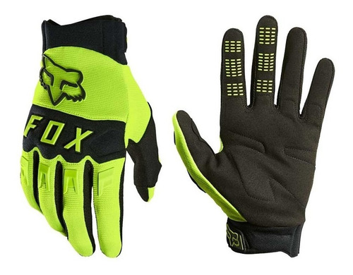 Imagem 8 de 8 de Luva Fox Dirtpaw Amarelo Fluor Ciclismo E Moto 21