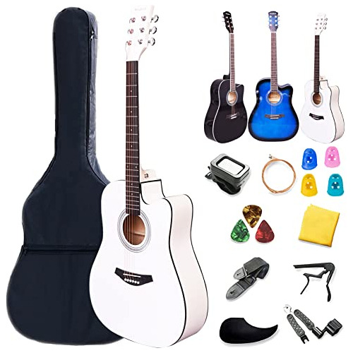 Kit De Guitarra Acústica Principiantes, Adultos, Adole...