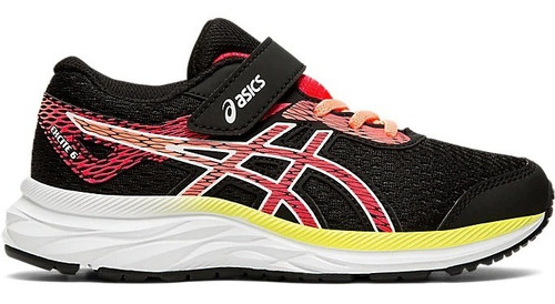 Tenis Asics Niñas Negro Gel Excite 6 Ps Running 1014a094002