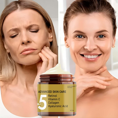Crema De Cuidado De La Piel 5 En 1 F 50 G, Hidratante Y Refr
