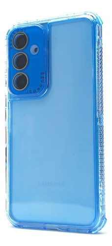 Funda Protector 3 En 1 Para Samsung A56 Case 360 Uso Rudo Rainbow Dream - Azul Samsung A56