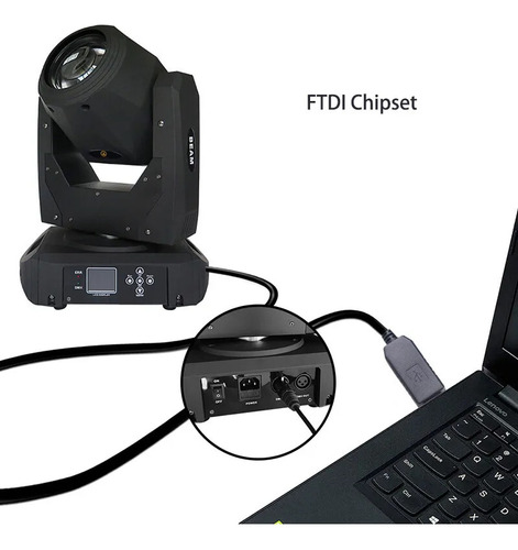 Adaptador De Interfaz Usb A Dmx De 2 Piezas Led Dmx512 Rs485