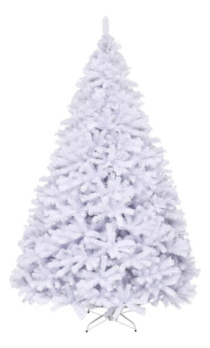 Árbol Navidad Artificial Blanco Pvc Sin Luz Fácil Montaje In