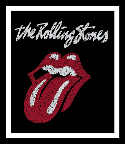 Rolling Stones Lengua Cuadro Enmarcado 45x30cm