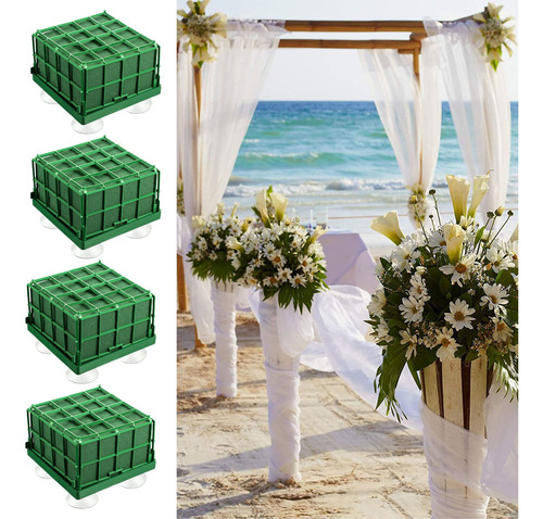 4 Pcs Bloques De Espuma Floral Plaza Ladrillos Florales