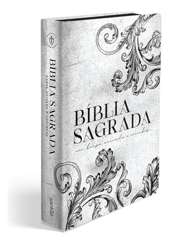 Bíblia Arc Ornamentos Branca - Letra Gigante: Com Harpa Avivada E Corinhos, De Maquinaria Sankto. Editorial Maquinaria Editorial, Capa Dura, Edição 1 Em Português, 2024
