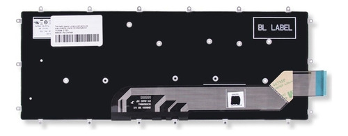 Teclado Para Dell Inspiron I15 Série 7000 I15-7580 Br Com Ç Cor Preto Idioma Português Brasil