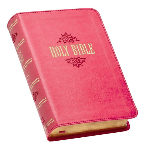 Imagen 3 de 10 de Biblia En Inglés King James Version Chica Letra Grande Rosa