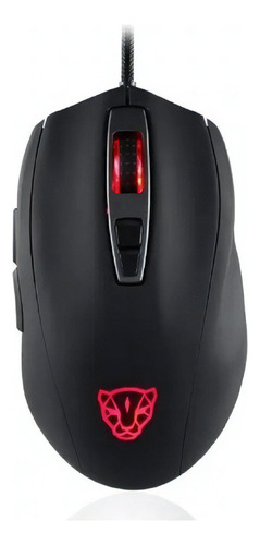 Ratón Rgb Motospeed V60 negro con 7 botones, 5000 dpi