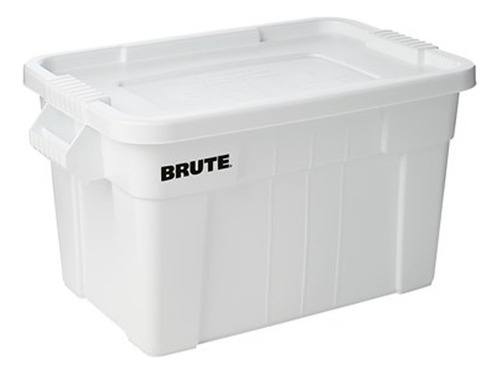 Rubbermaid® Caja Almacenamiento Transporte, 76 Lts Con Tapa Color Blanco