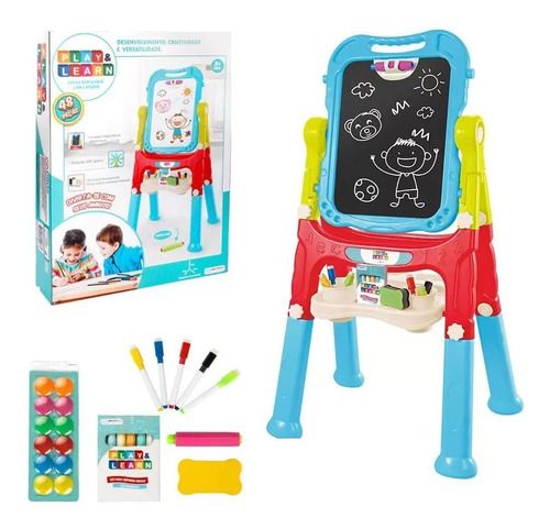 Lousa Mágica Play & Learn 2 Em 1 Studio Multikids - Br1214