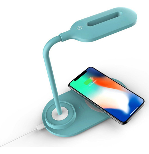 Lámpara De Escritorio Led Con Carga Inalámbrica, Control, 3