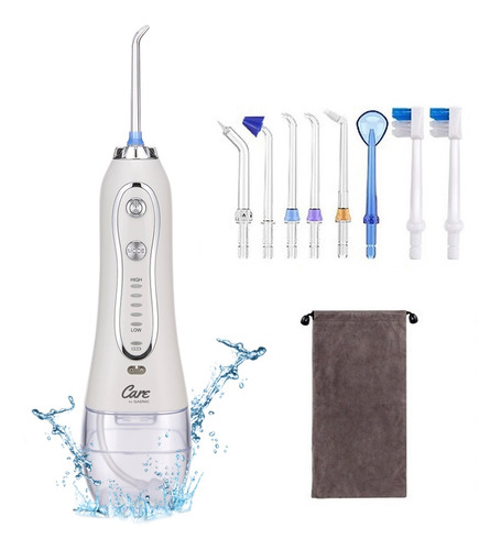 Irrigador Bucal Ducha Dental Recargable Portatil Limpiador Color Blanco