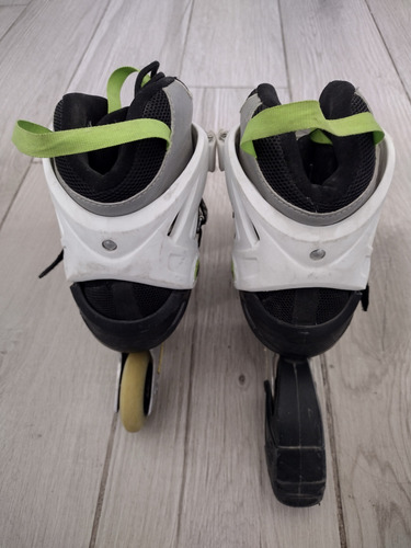 Roller Powerslide Patines 35/38 7.6 Cm Negro (Usado)