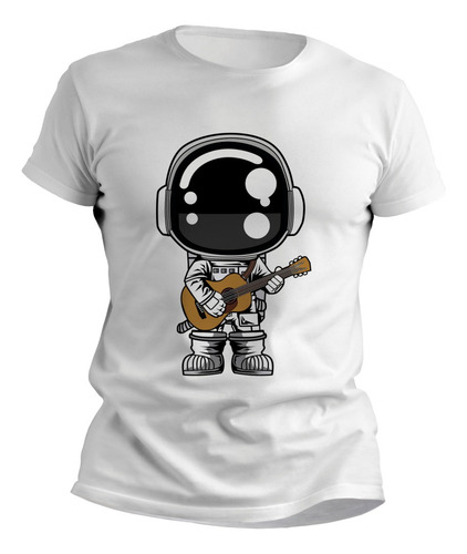 Remera Astronauta Con Torta Blanca Infantil Estampada - 0899