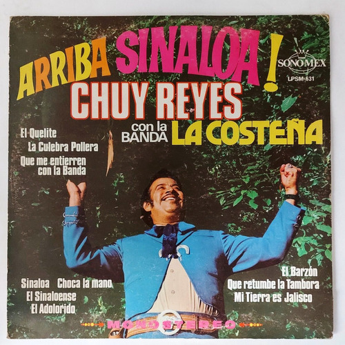 Chuy Reyes Con La Banda La Costeña - Arriba Sinaloa!   Lp