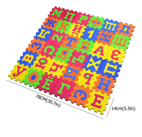 36 Alfombras De Juego De Suelo De Espuma Eva Con Letras