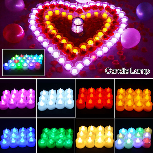 Velas Led Sin Llama Para Decoración De Fiestas Y Hogar