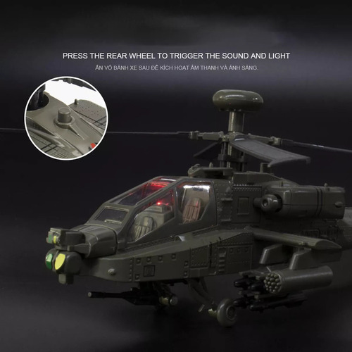 Maqueta Coleccionable De Helicóptero Fundido A Escala 1/32