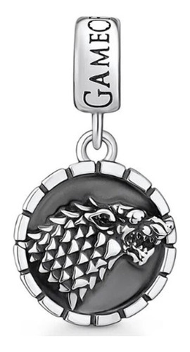 Charm Plata S925 Dije Para Pulsera Escudo Casa Stark