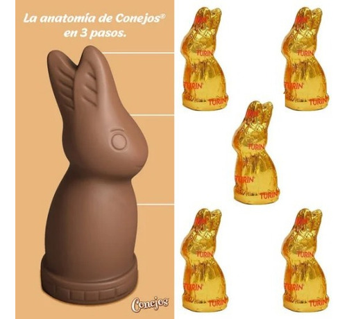 Conejos Turin 10 Conejitos Chocolate Ideales Regalo 200g
