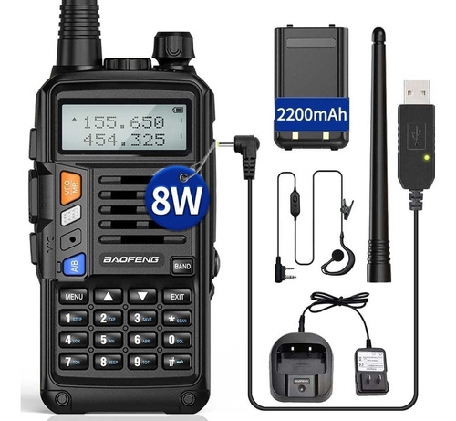 Ham Radio Walkie Talkie Mano Uv-s9 Plus Actualizacion Uv-5r