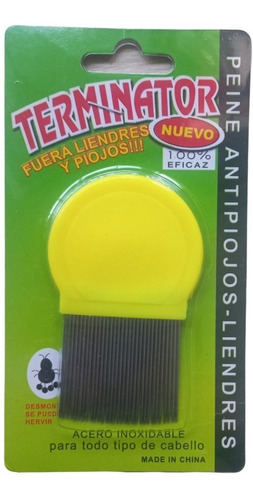 Peine Para Sacar Piojos Liendres Acero Inoxidable Entrega Ya