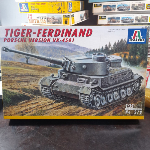 Imagem 1 de 8 de Plastimodelo Tiger Ferdinand 1:35 Tank Alemanha Ww2 Italeri
