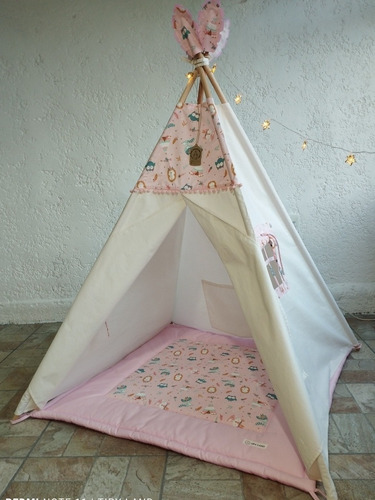 Carpa Tipi Teepe India Con Piso Estampado 