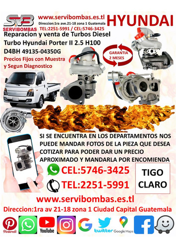 Reparacion De Turbos Hyundai Grace 2.5 4d56 Td04-10t/tf035