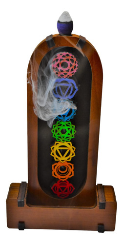 Cascada De Humo 7 Chakras Mdf Porta Conos X4 Unidades 