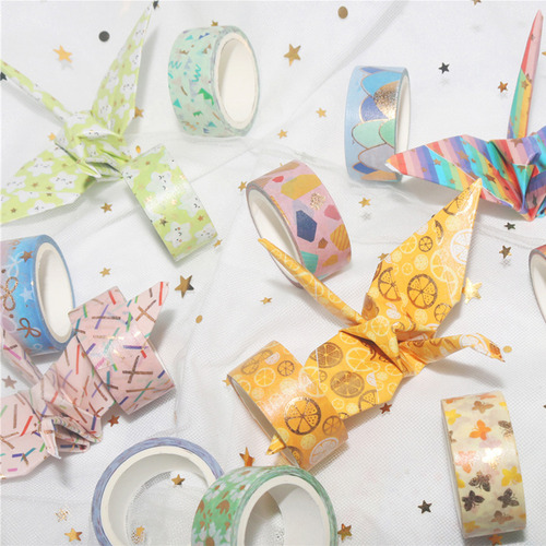 Conjunto De Fita Washi De 12 Rolos, Fita Adesiva De Folha Do