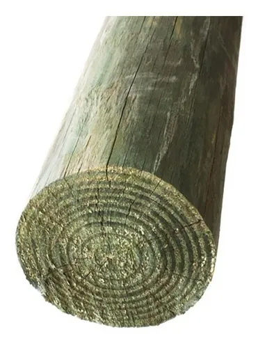 Poste Curado Cca De Eucaliptus 12 A 15 Cm Excelente Calidad