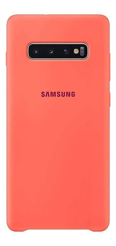 Case Samsung Silicone Cover Para Galaxy S10 Plus  Salmon