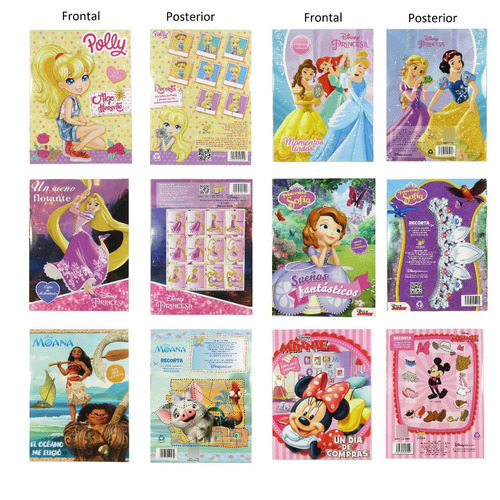 Paquete 20 Libros Infantiles Para Colorear Regalo Fiesta Sur