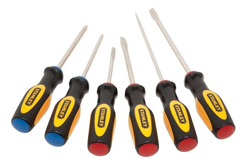 Juego De Destornilladores Stanley 60-060s Básico 6 Piezas