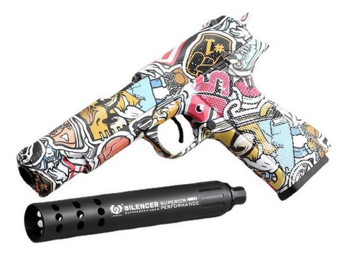 Pistola Colt Graffiti Skin De 1911  De Juguete  Regalo Para