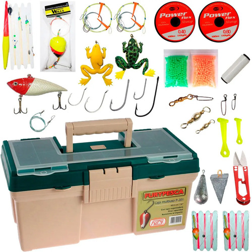 Caja De Pesca Completa Variada Señuelos + 250 Articulos | MercadoLibre