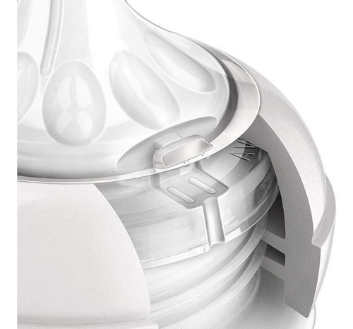 Biberones Philips Avent Natural SCF033/27 color transparente x 2 unidades de 9Oz/260mL de flujo lento