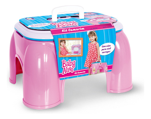 Kit Camarim Baby Alive Meninas Acessórios Rosa - Cotiplás 