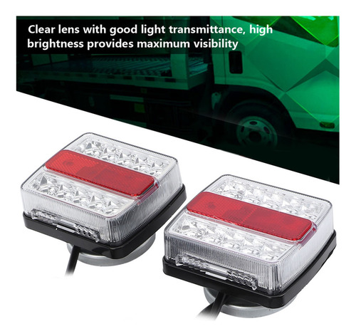 1 Par De Luces Led Magnéticas Para Remolcar Remolques En La