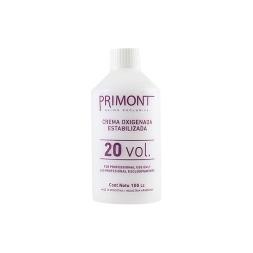 Primont Crema Oxigenada Estabilizada Oxidante 100cc 