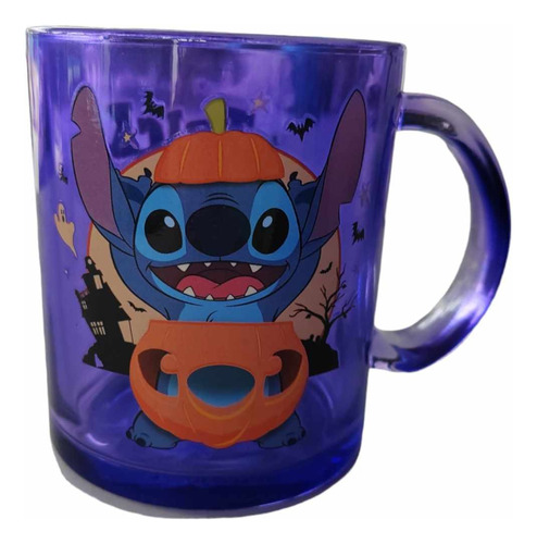 Disney Lilo & Stitch Pumpkin Costume Glass Mug 17ml 1/2 Oz.