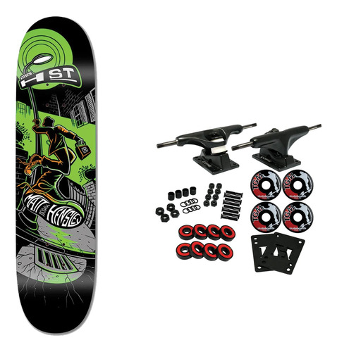 H-street Skateboard Completo Hensley Baron Swinger Verde X