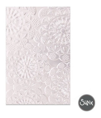 Imagen 3 de 9 de Carpeta Embossing 3d Textura Para Troqueladora Sizzix