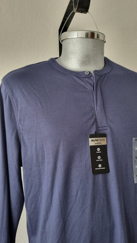 Playera Casual Manga Larga Cuello Redondo Hombre Talla Xl