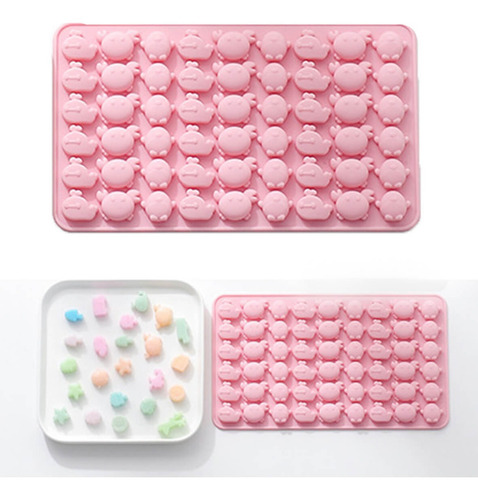 4 Moldes Silicon Animales Reposteria Chocolate Fondant Hielo